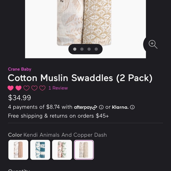 Crane Baby Muslin Swaddle Wraps - Picture 2 of 2